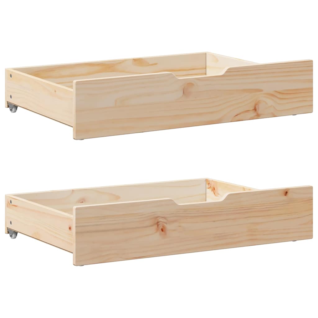 VIDAXL LAVES 2 ST avec roues 85x55x16 cm Pine solide