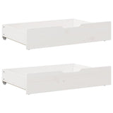 Vidaxl bedlades 2 st 85x55x17 cm massief grenenhout wit