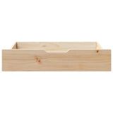Vidaxl bedlades 2 st met wieltjes 80x55x17 cm massief grenenhout