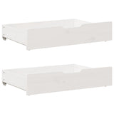 Vidaxl Bedlades 2 St 80x55x16 cm trden borov bel