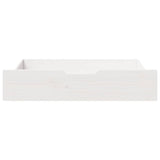 Vidaxl Bedlades 2 ST 80x55x16 cm Pino solido bianco