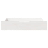 Vidaxl bedlades 2 st 80x55x17 cm massief grenenhout wit