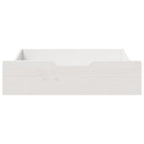 Vidaxl bedlades 2 st 75x55x17 cm massief grenenhout wit