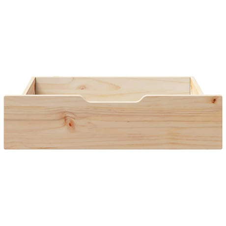 Vidaxl bedlades 2 st met wieltjes 65x55x17 cm massief grenenhout