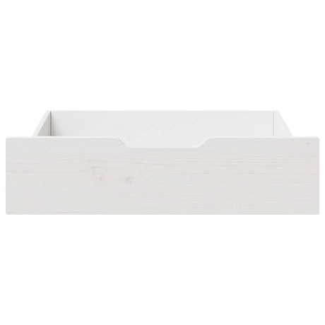 Vidaxl bedlades 2 st 65x55x17 cm massief grenenhout wit