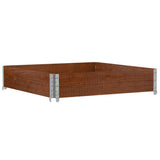 Vidaxl palletopzetrand 100x100 cm massief grenenhout bruin