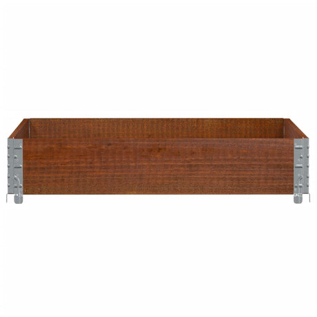 Vidaxl palletopzetrand 100x100 cm massief grenenhout bruin