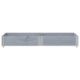 Vidaxl palletopzetrand 150x50 cm massief grenenhout grijs