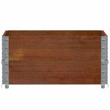 Vidaxl plantenbak 80x60 cm massief grenenhout bruin