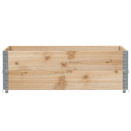 Vidaxl plantenbak 120x80 cm massief grenenhout