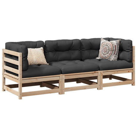 Vidaxl 3-delige loungeset massief grenenhout