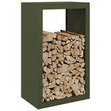 Vidaxl haardhoutrek 60x40x100 cm staal groen
