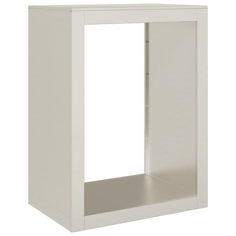 Vidaxl brandhoutrek 60x40x80 cm weervast staal