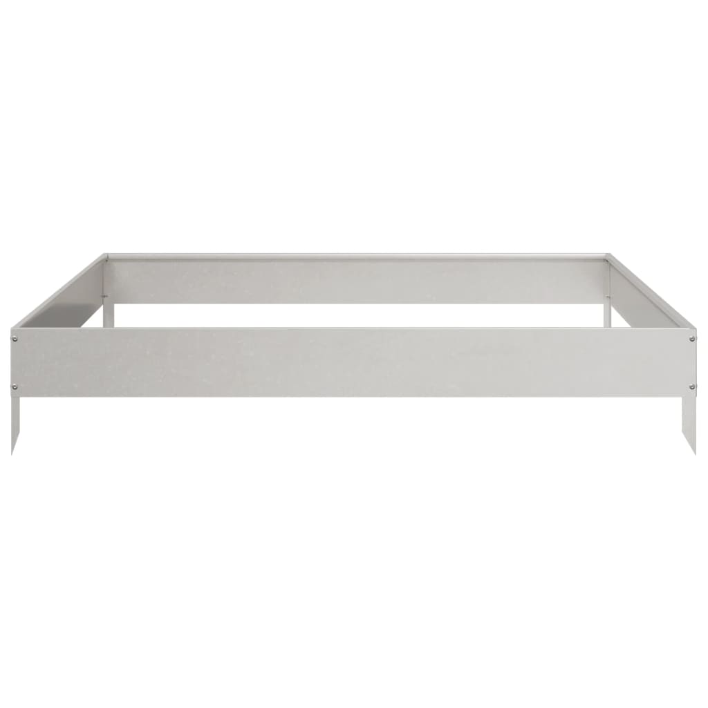 Vidaxl plantenbak verhoogd 100x100x18,5 cm roestvrijstaal
