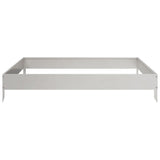 Vidaxl plantenbak verhoogd 100x100x18,5 cm roestvrijstaal