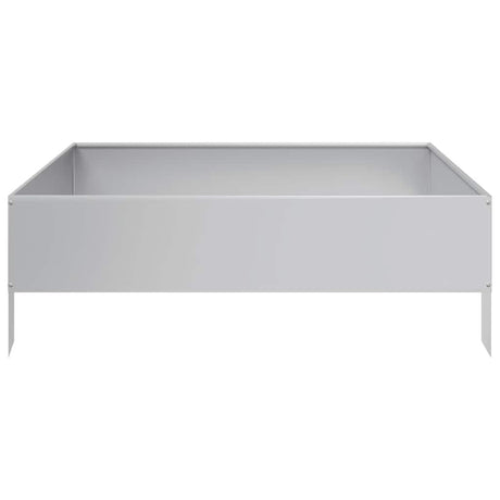 Vidaxl plantenbak verhoogd 100x100x33,5 cm gegalvaniseerd staal