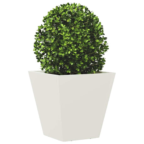 Vidaxl plantenbak 30x30x30 cm staal wit