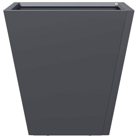 Vidaxl plantenbak 30x30x30 cm staal antracietkleurig