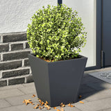 Vidaxl plantenbakken 2 st 30x30x30 cm staal antracietkleurig