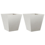 Vidaxl plantenbakken 2 st 30x30x30 cm roestvrij staal