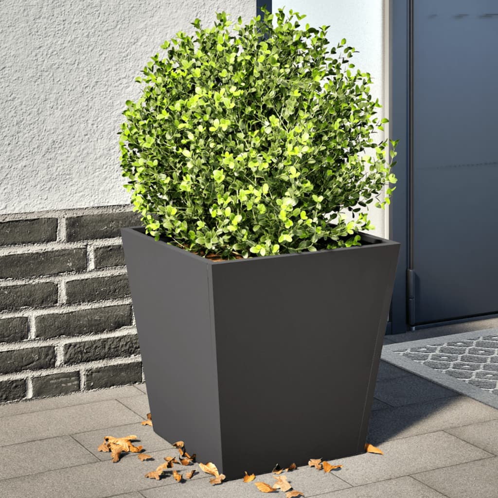 Vidaxl plantenbakken 2 st 40x40x40 cm staal zwart