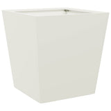 Vidaxl plantenbak 40x40x40 cm staal wit
