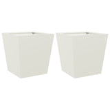 Vidaxl plantenbakken 2 st 40x40x40 cm staal wit