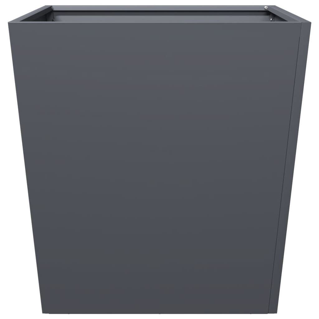 Vidaxl plantenbak 50x50x50 cm staal antracietkleurig