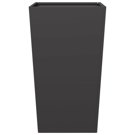 Vidaxl plantenbak 45x45x75 cm staal zwart