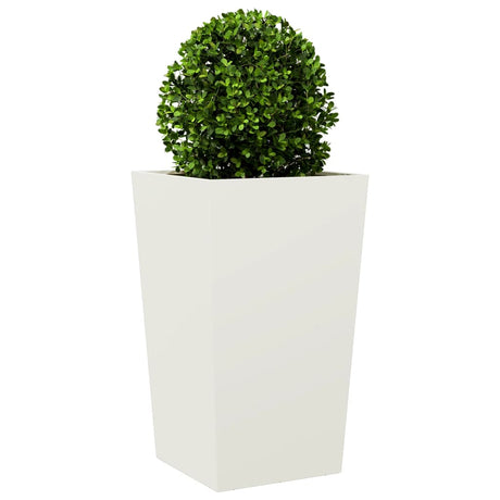 Vidaxl plantenbak 45x45x75 cm staal wit