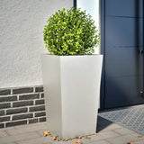 Vidaxl plantenbak 45x45x75 cm roestvrij staal