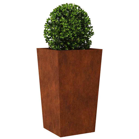 Vidaxl plantenbak 45x45x75 cm weervast staal