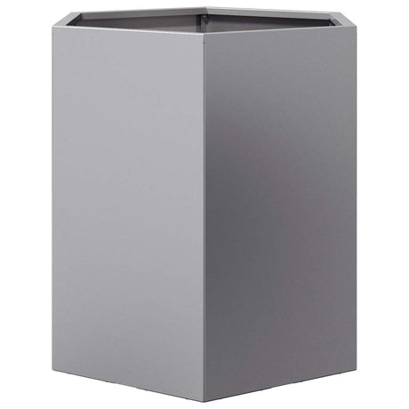 Vidaxl plantenbak zeshoek 46x40x45 cm gegalvaniseerd staal