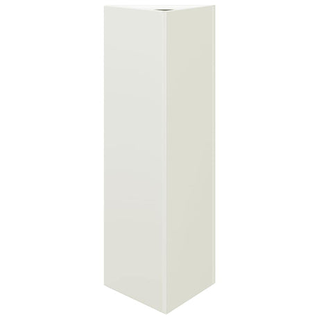 Vidaxl plantenbak driehoek 30x26x75 cm staal wit