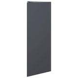 Vidaxl plantenbak driehoek 30x26x75 cm staal antracietkleurig