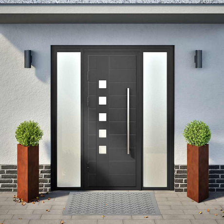 Vidaxl plantenbakken 2 st driehoekig 30x26x75 cm weervast staal