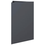 Vidaxl plantenbak driehoek 50x43x75 cm staal antracietkleurig