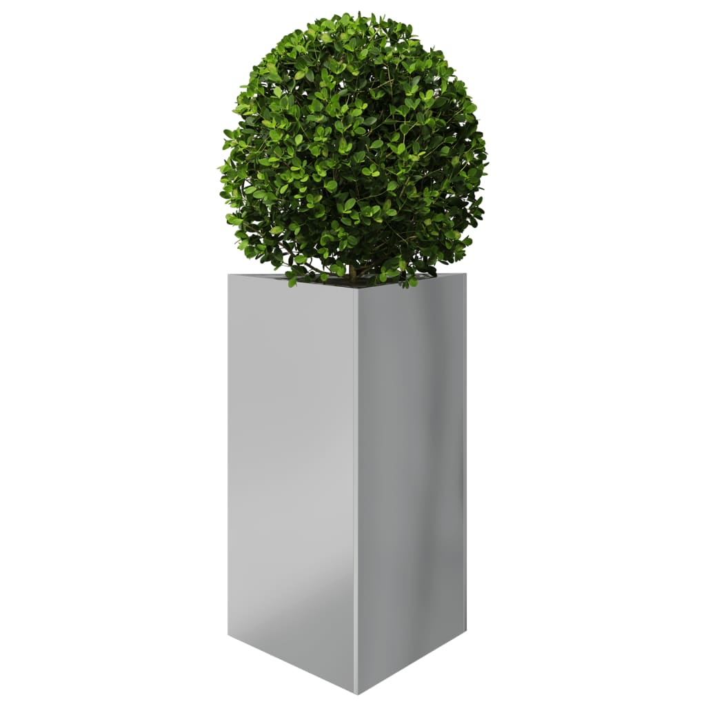 Vidaxl plantenbak driehoek 50x43x75 cm gegalvaniseerd staal