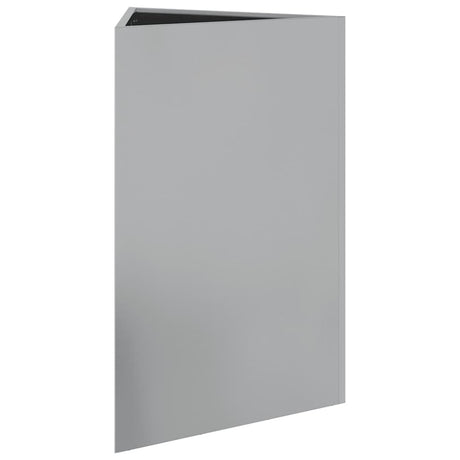 Vidaxl plantenbak driehoek 50x43x75 cm gegalvaniseerd staal