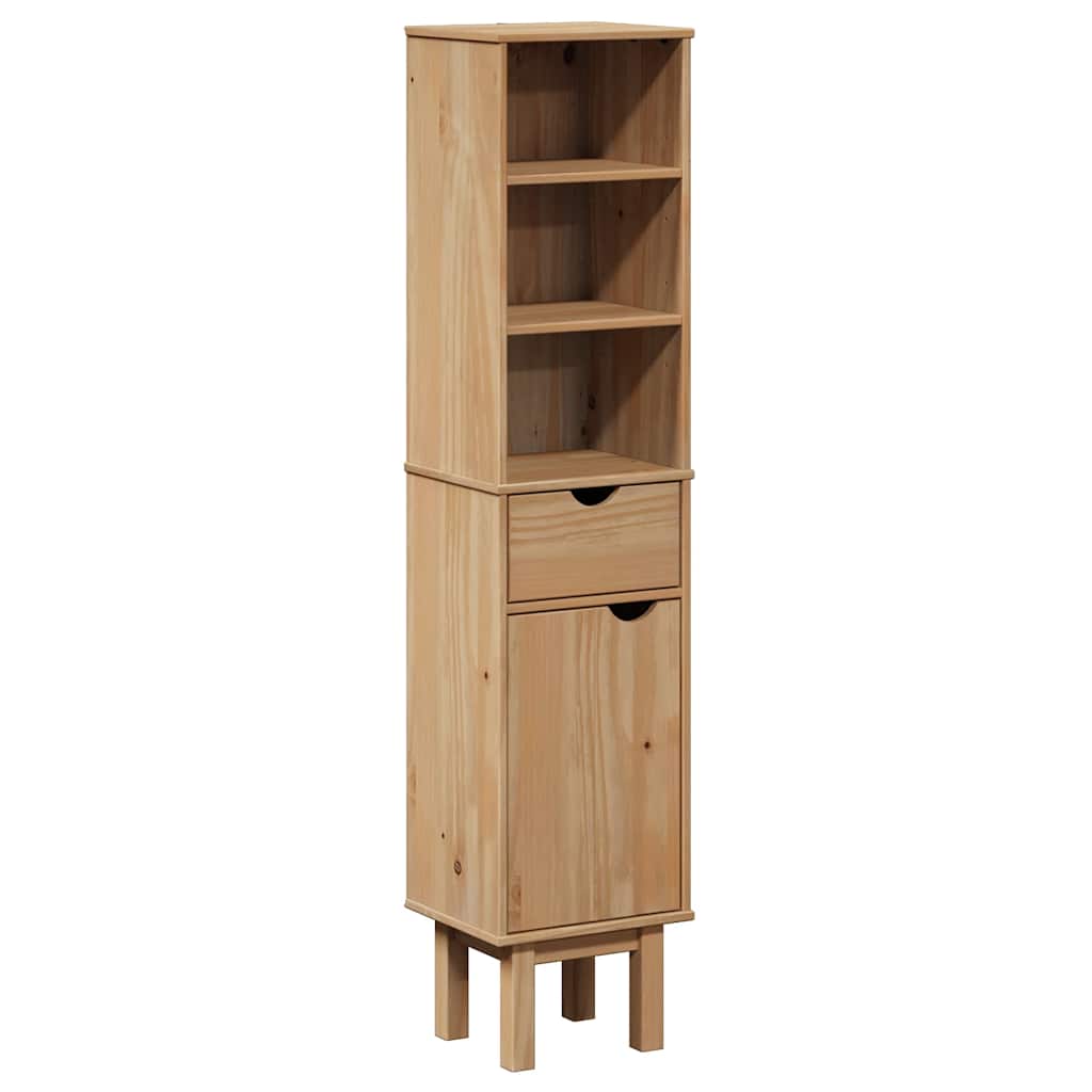 Vidaxl badkamerkast otta 35x30x159 cm massief grenenhout
