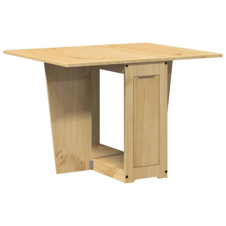 Vidaxl eettafel corona inklapbaar massief grenenhout wasbruin