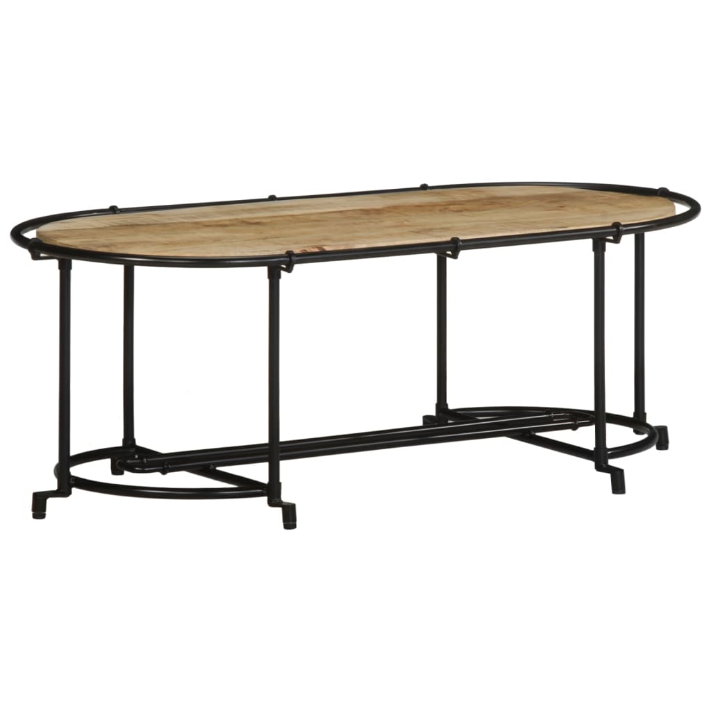 Vidaxl salontafel 110x55x40 cm massief ruw mangohout