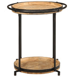 Vidaxl bijzettafel ø55x60 cm massief mangohout