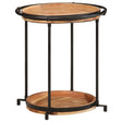 Vidaxl bijzettafel ø55x60 cm massief acaciahout