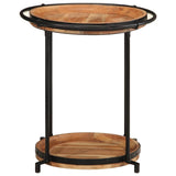 Vidaxl bijzettafel ø55x60 cm massief acaciahout