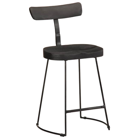 Vidaxl barkrukken 2 st 49x43x79 cm massief mangohout zwart