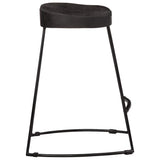 Vidaxl barkrukken 2 st zwart 46x38x52 cm massief mangohout