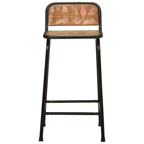 Vidaxl barkrukken 4 st 46x35,5x80 cm massief gerecycled hout