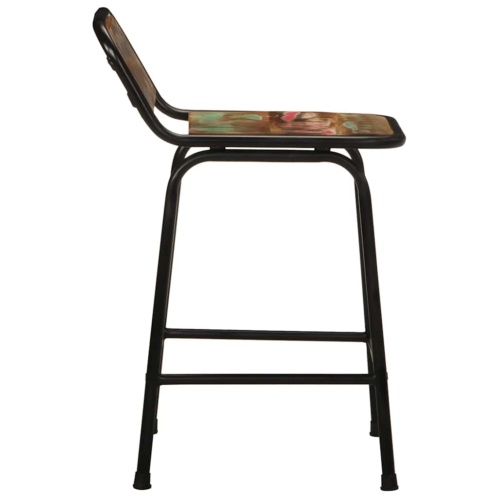 Vidaxl barkrukken 2 st 46x35,5x70 cm massief gerecycled hout
