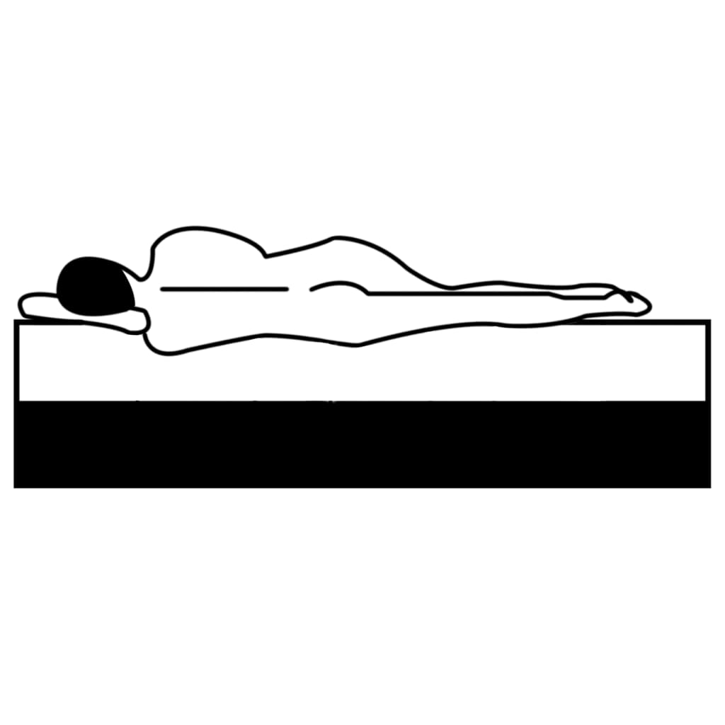 Vidaxl boxspringmatras 190x90x20 cm medium zacht stof